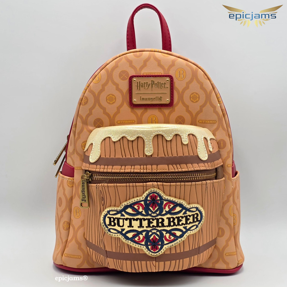 Loungefly Exclusive Harry Potter Butterbeer Figural Brown Mini Backpack New